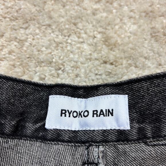 Ryoko Rain Boro Pocket Denim Straight Leg Jeans Women's 26 - Picture 5 of 12